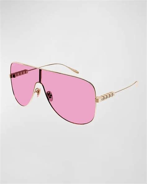 Gucci GG1436S Shield Sunglasses 